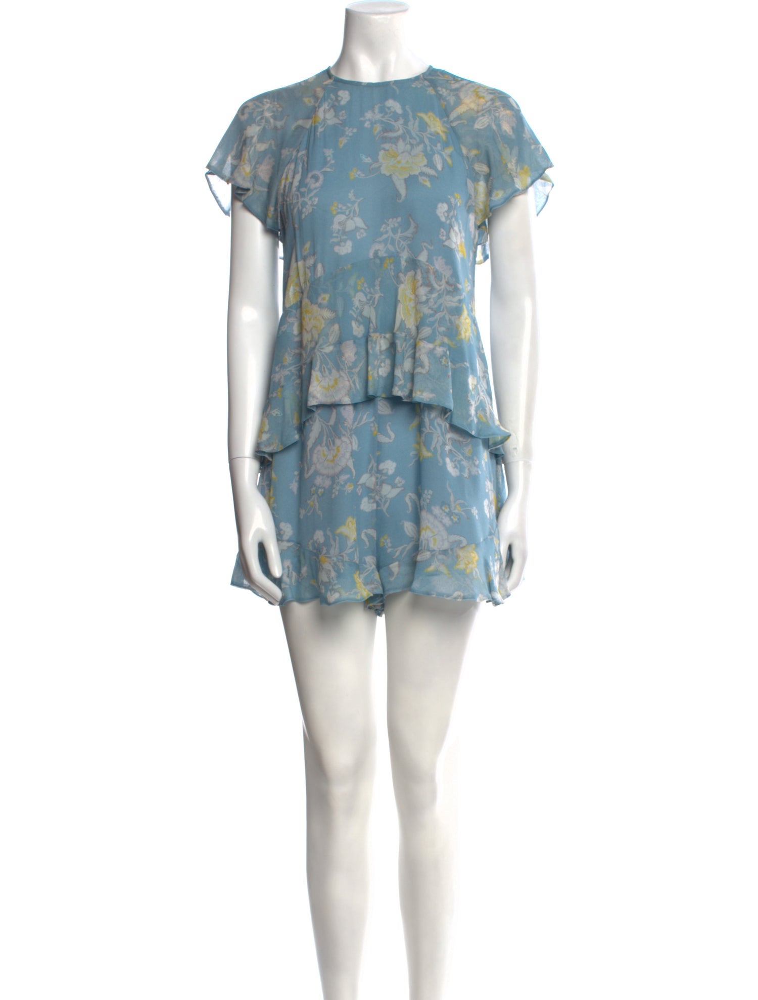 Zimmermann Silk Floral Print Romper