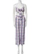 Zimmermann Plaid Print Pant Set