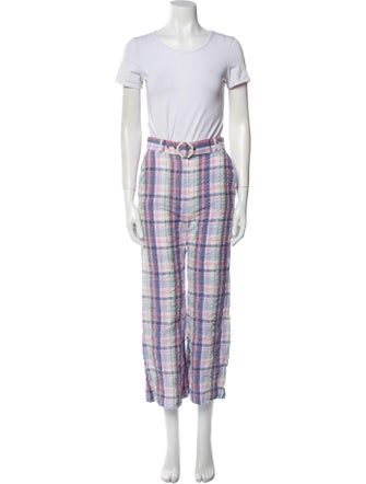 Zimmermann Plaid Print Pant Set
