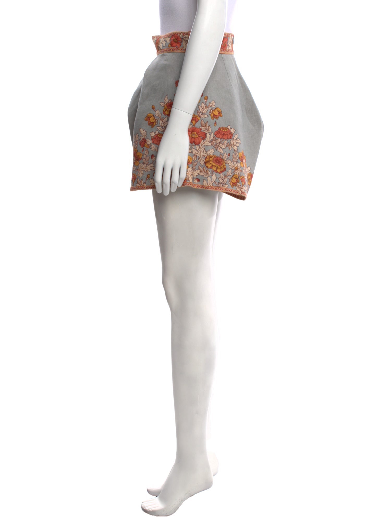 Zimmermann Linen Mini Shorts