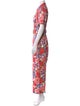 Zimmermann Linen Floral Print Jumpsuit