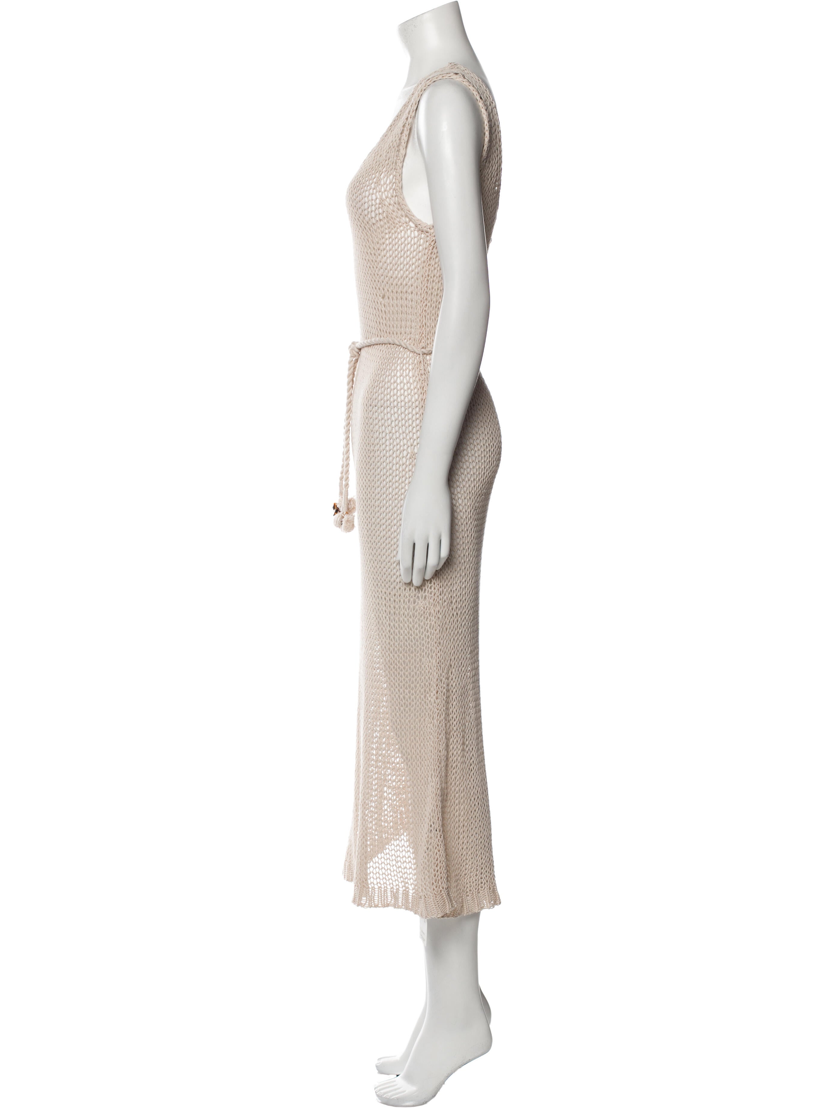 Zimmermann Scoop Neck Midi Length Dress