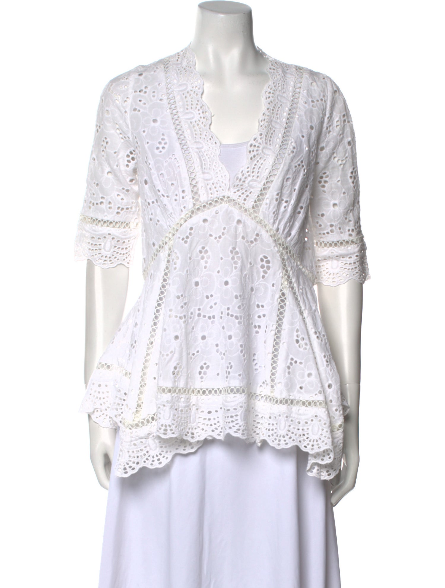 Zimmermann Printed V-Neck Top