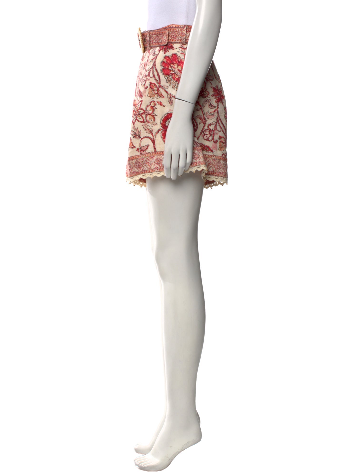 Zimmermann Linen Mini Shorts