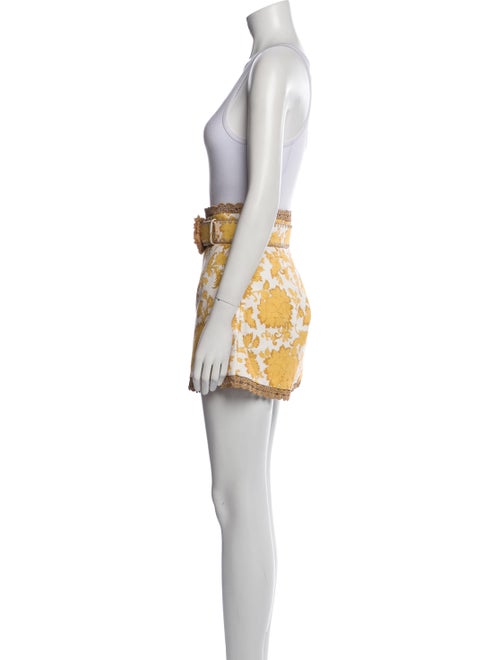 Zimmermann Floral Print Mini Shorts