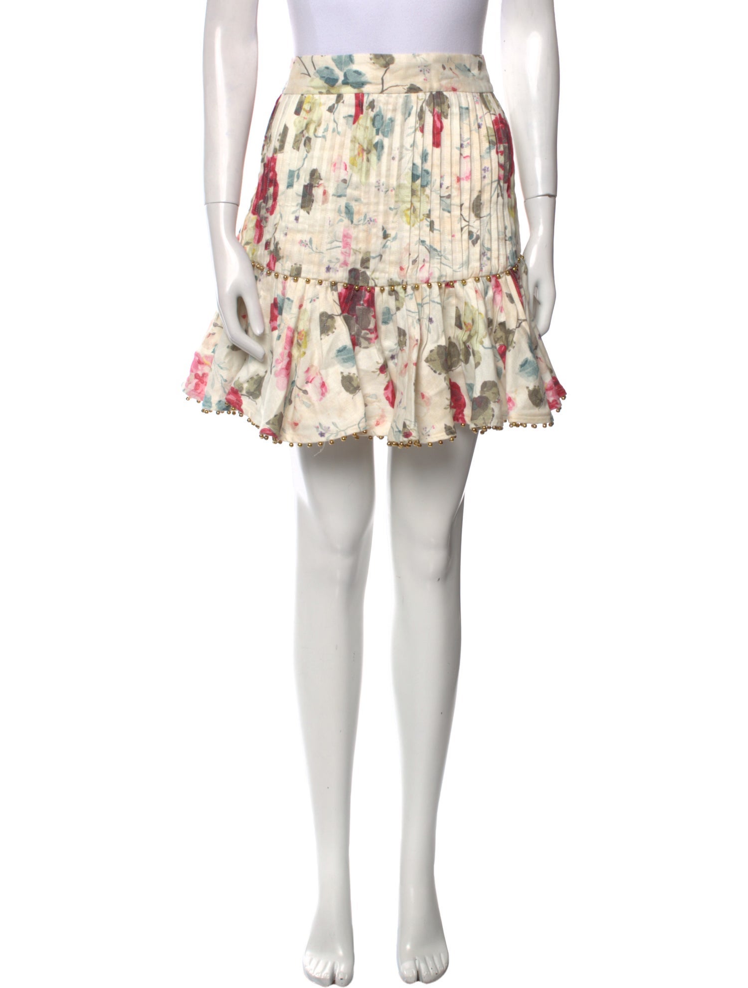 Zimmermann Linen Mini Skirt