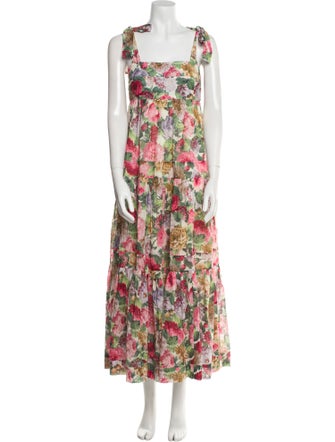Zimmermann Floral Print Long Dress