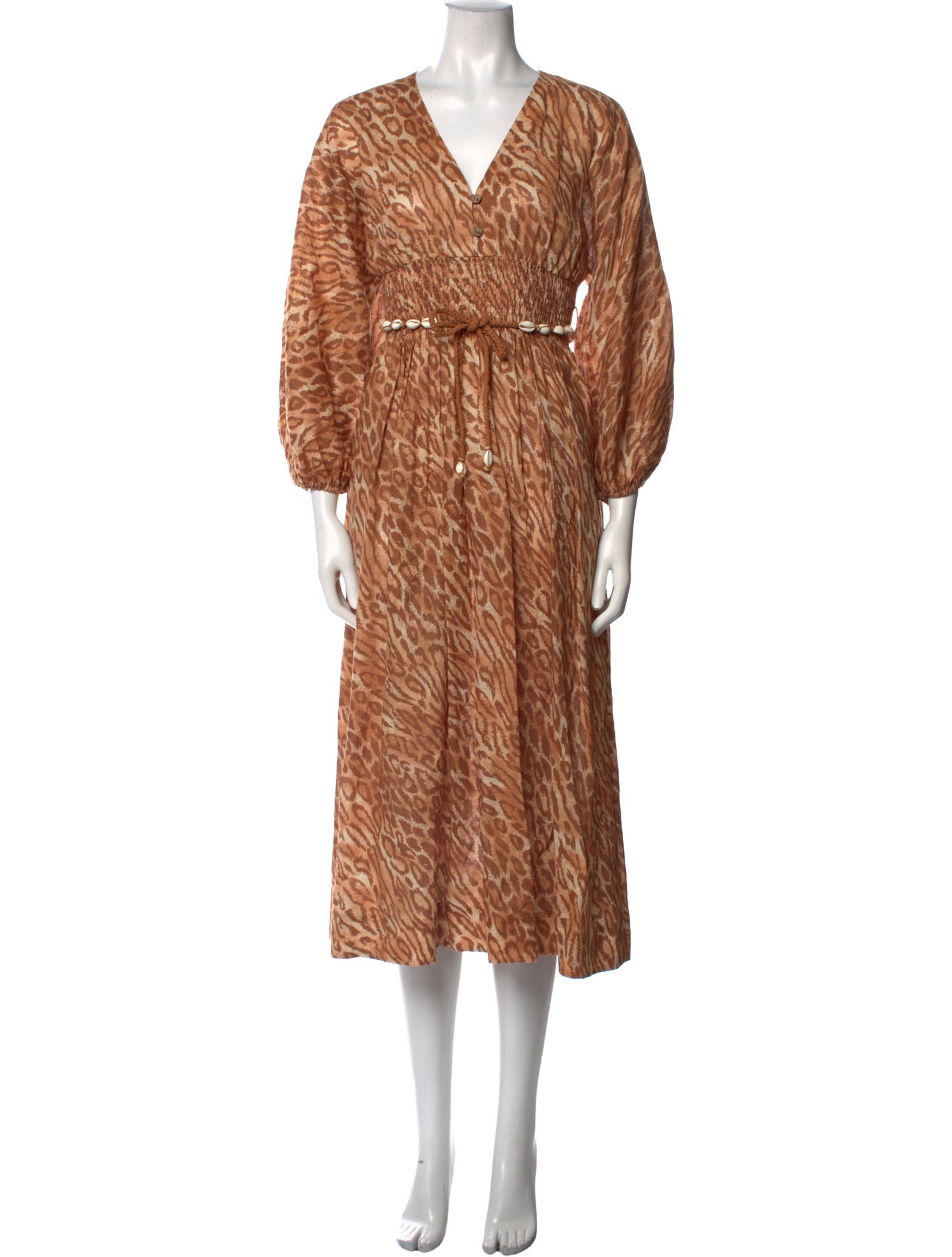Zimmermann Linen Midi Length Dress