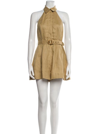 Zimmermann Linen Halterneck Romper