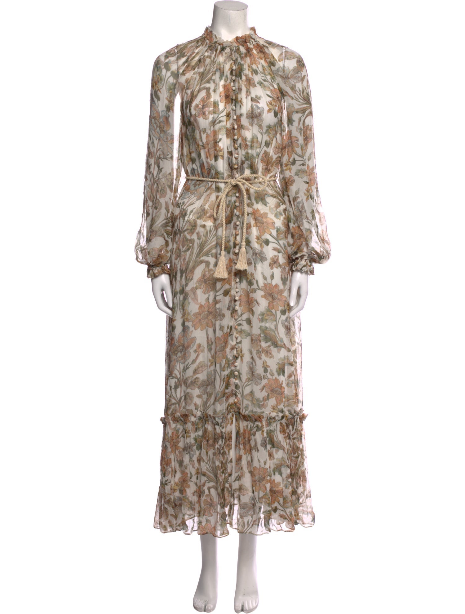 Zimmermann Floral Print Long Dress