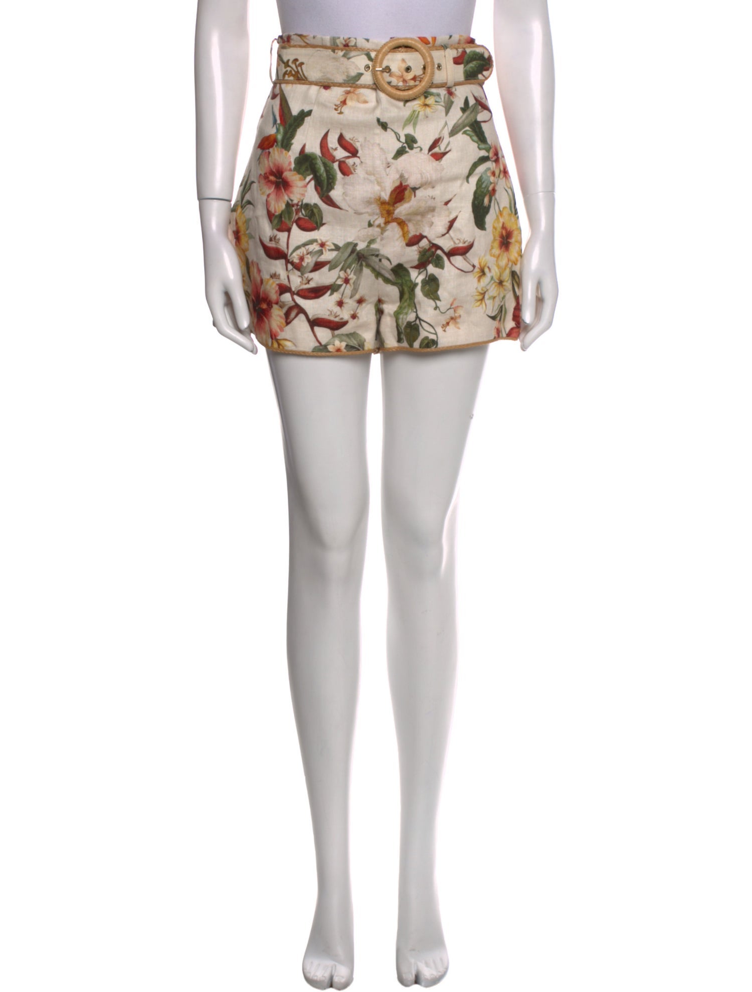 Zimmermann Linen Mini Shorts