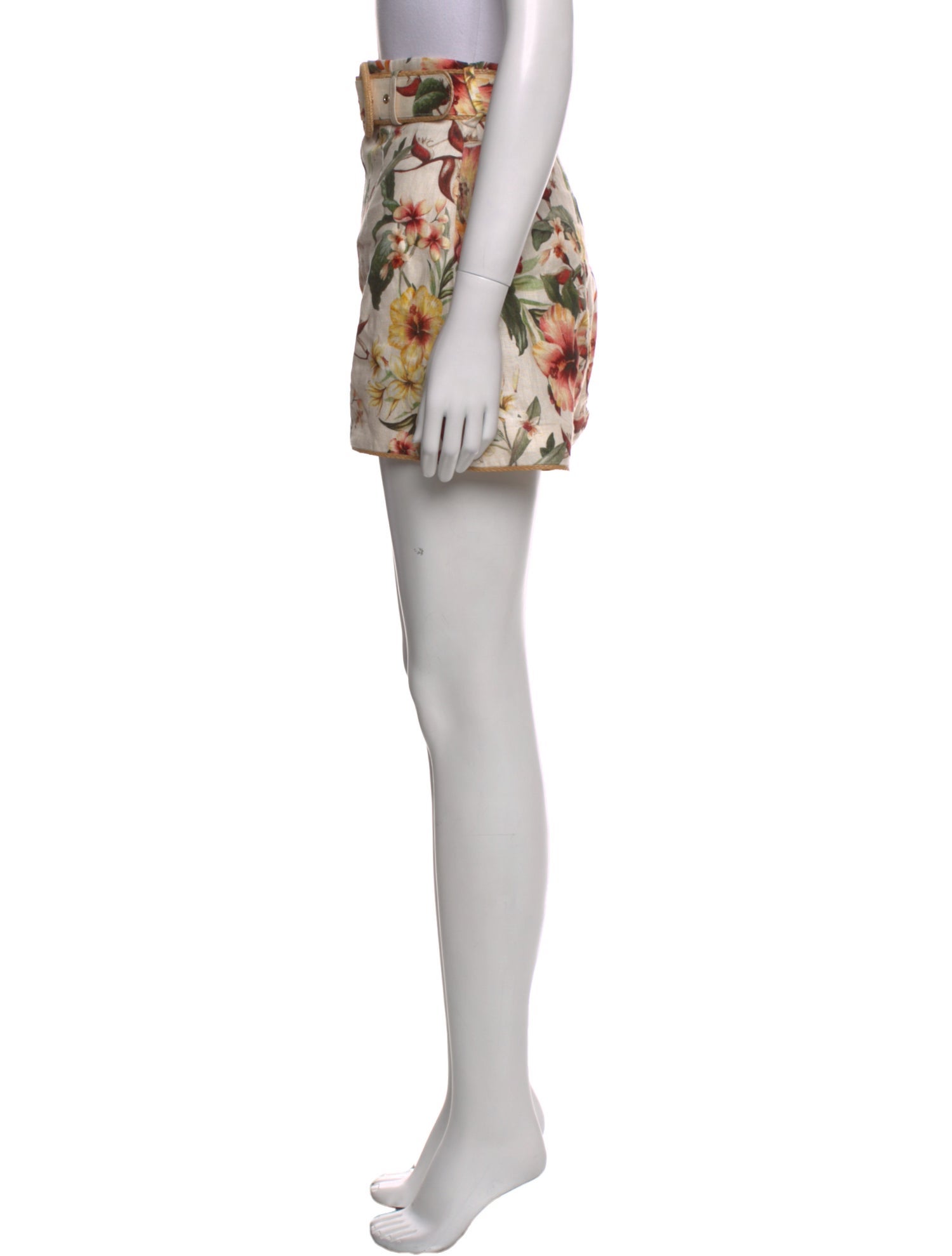 Zimmermann Linen Mini Shorts