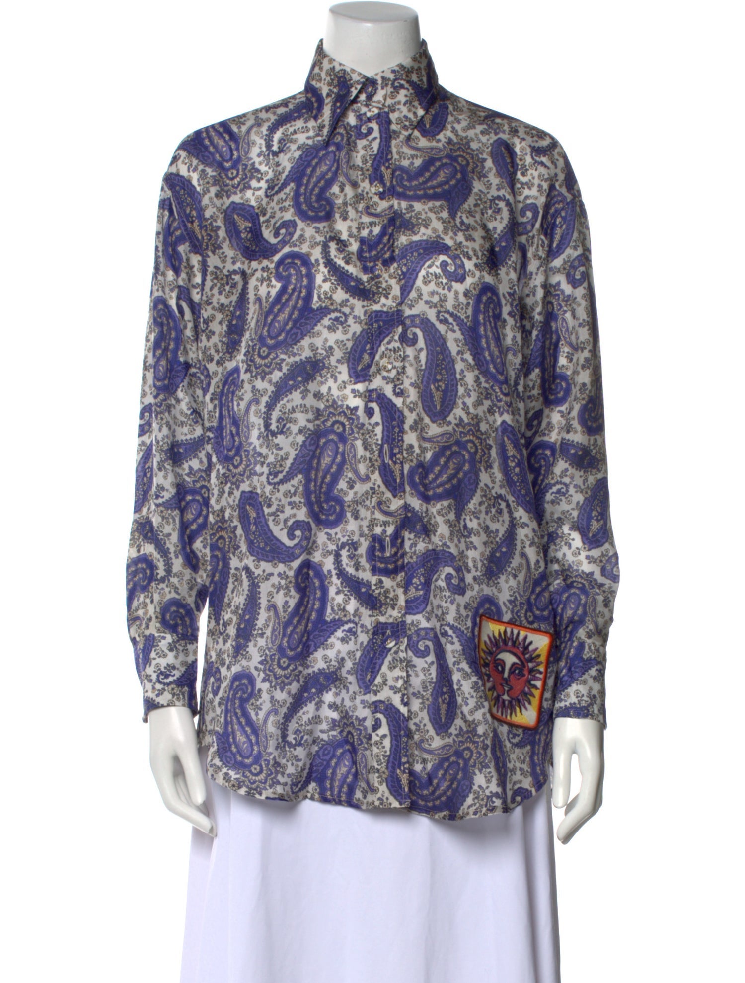 Zimmermann Silk Paisley Print Blouse w/ Tags