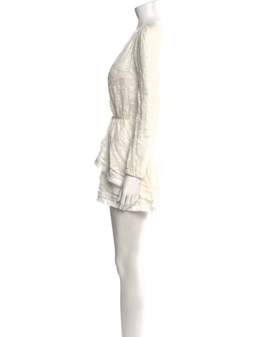Zimmermann Linen Lace Pattern Romper
