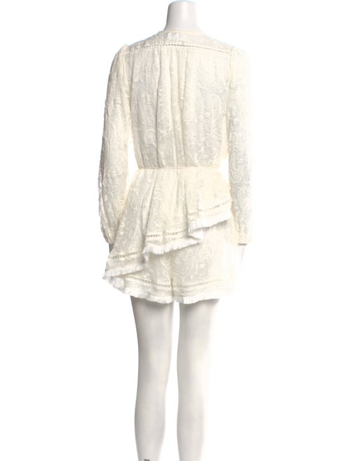 Zimmermann Linen Lace Pattern Romper