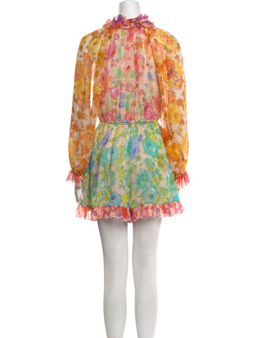 Zimmermann Silk Floral Print Romper