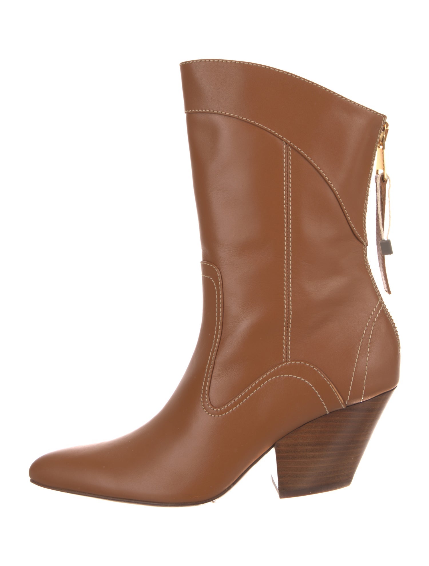 Zimmermann Leather Western Boots w/ Tags