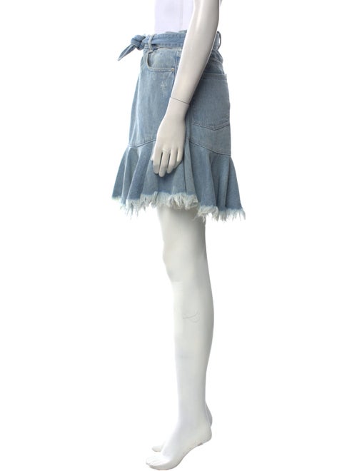 Zimmermann Raw-Edge Trim Knee-Length Skirt