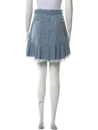 Zimmermann Raw-Edge Trim Knee-Length Skirt