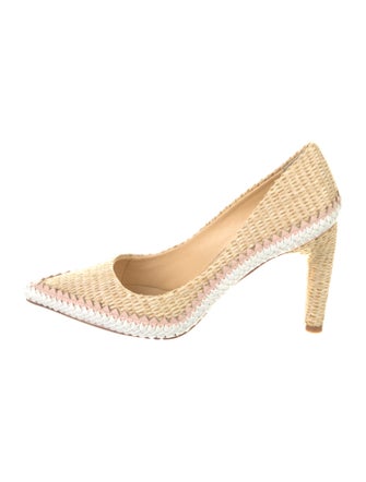 Zimmermann Straw Colorblock Pattern Pumps