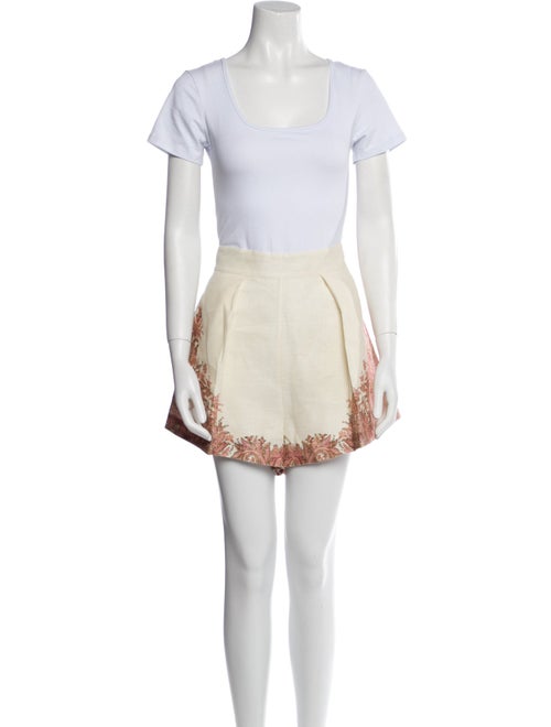 Zimmermann Linen Paisley Print Short Set