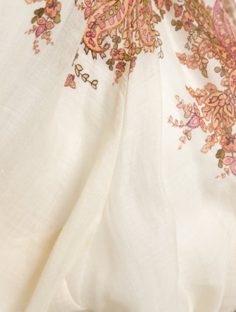 Zimmermann Linen Paisley Print Short Set