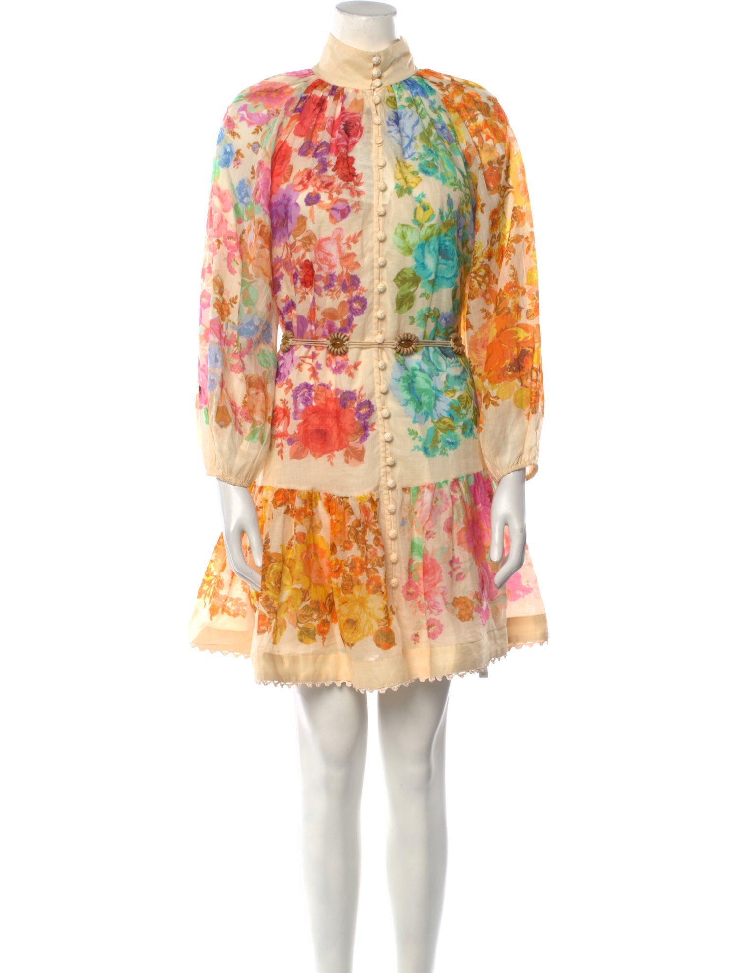 Zimmermann Floral Print Mini Dress w/ Tags