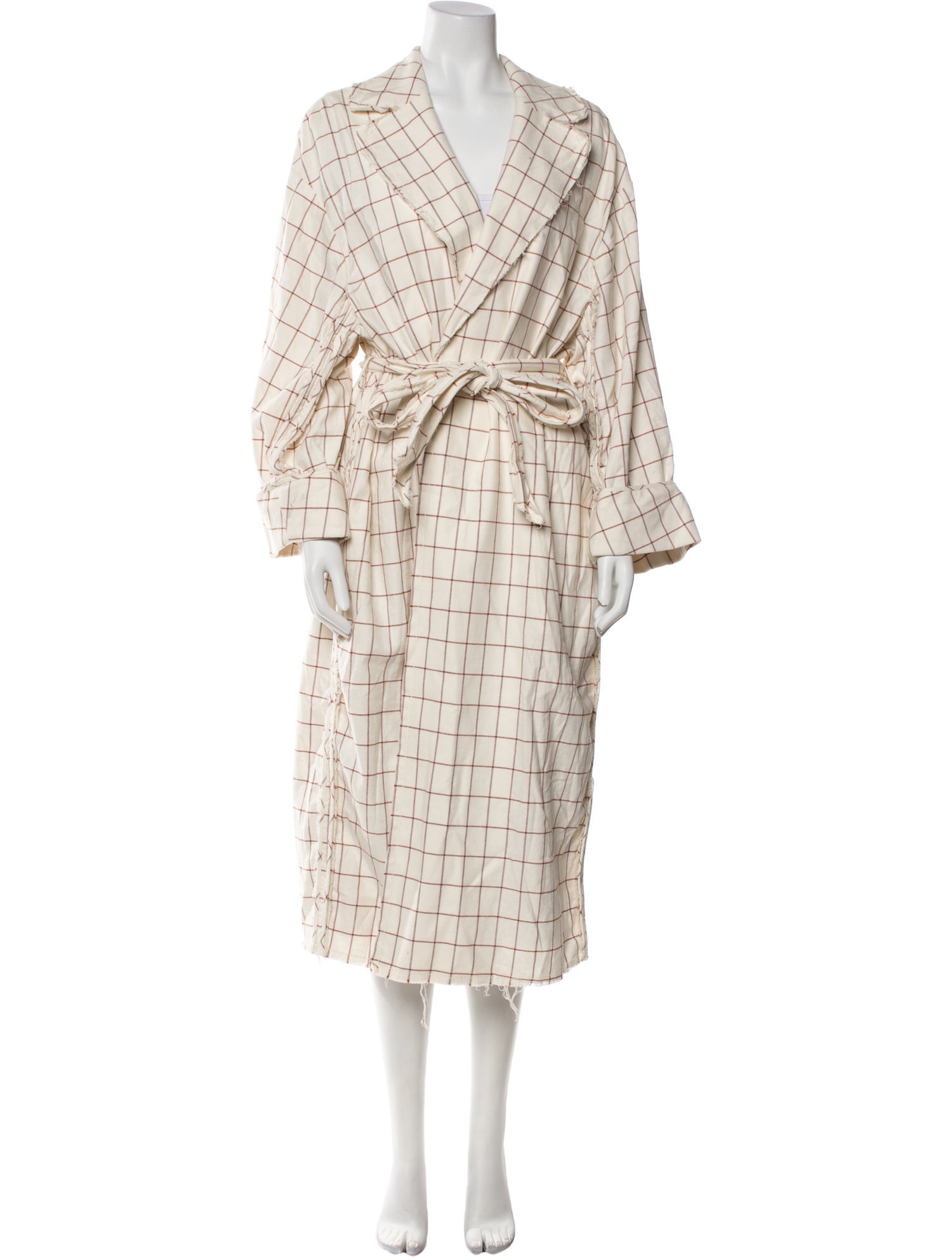 Zimmermann Plaid Print Trench Coat