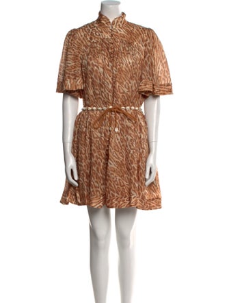 Zimmermann Animal Print Mini Dress