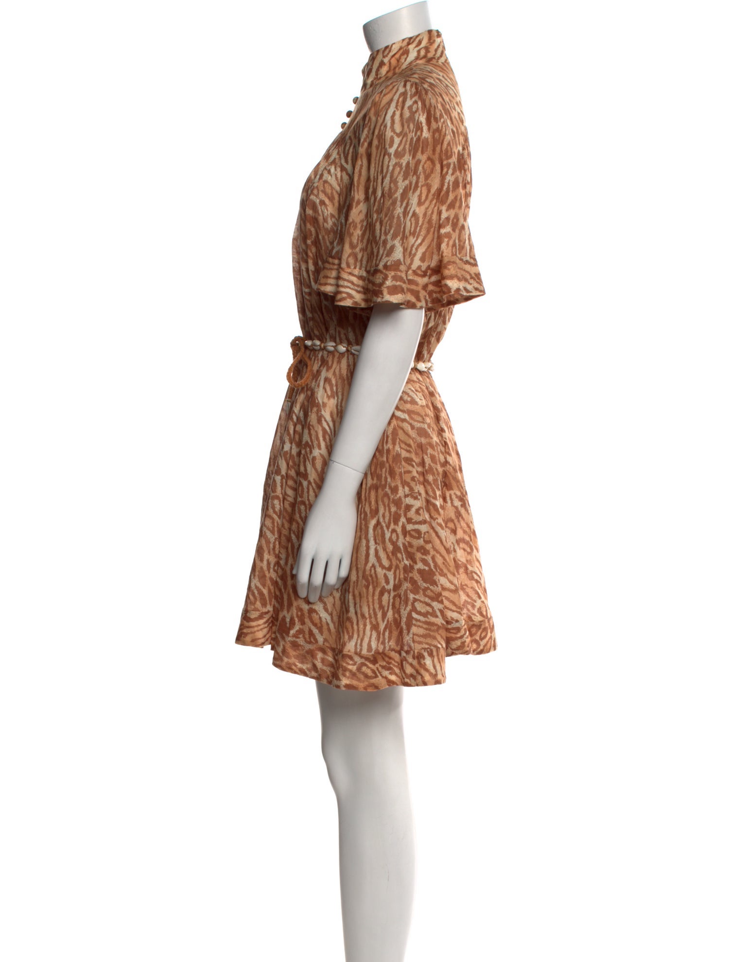 Zimmermann Animal Print Mini Dress