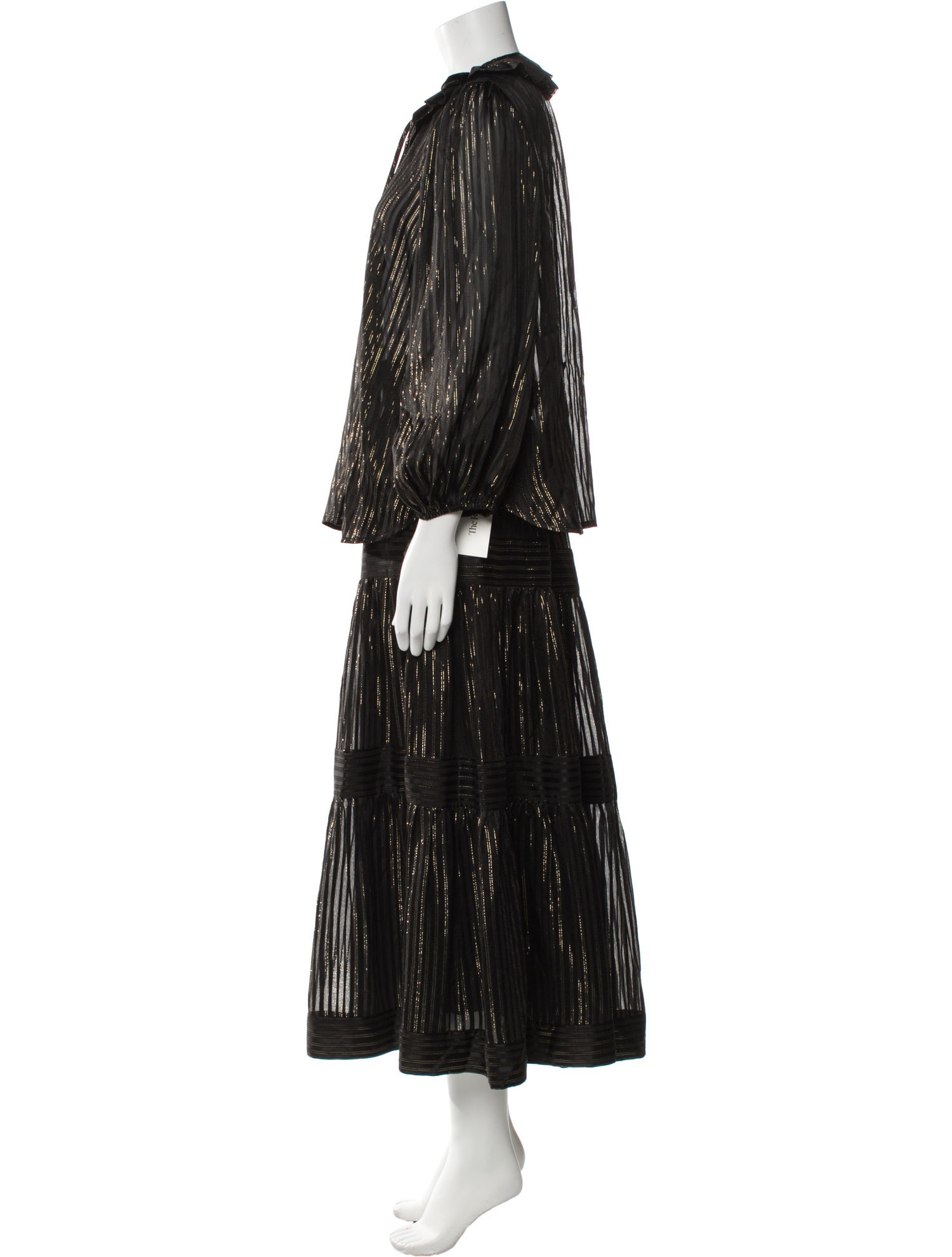 Zimmermann Silk Striped Skirt Set