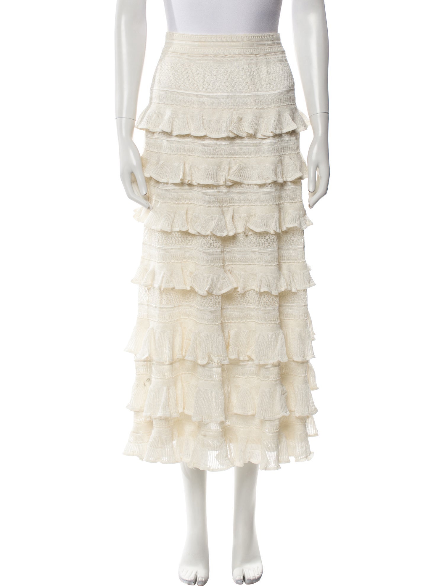 Zimmermann Lace Pattern Midi Length Skirt