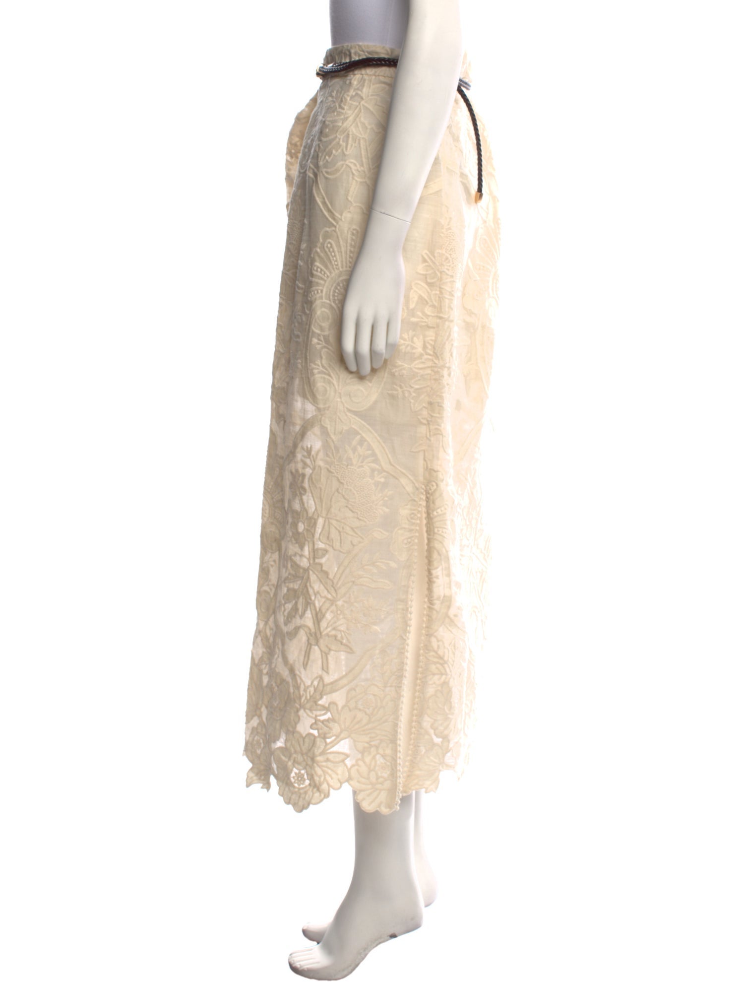 Zimmermann Linen Midi Length Skirt