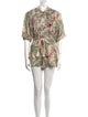 Zimmermann Linen Floral Print Romper