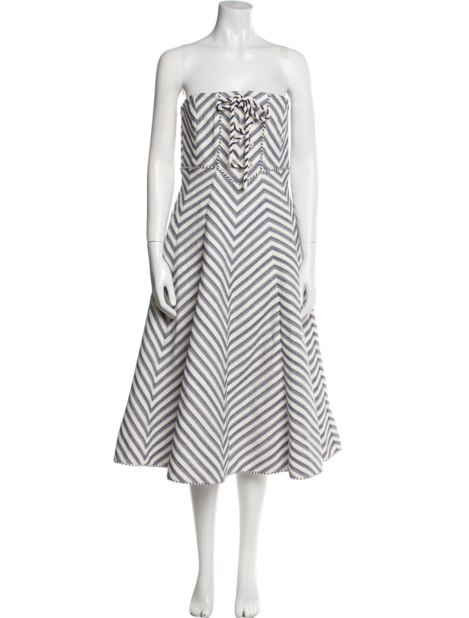 Zimmermann Striped Knee-Length Dress w/ Tags
