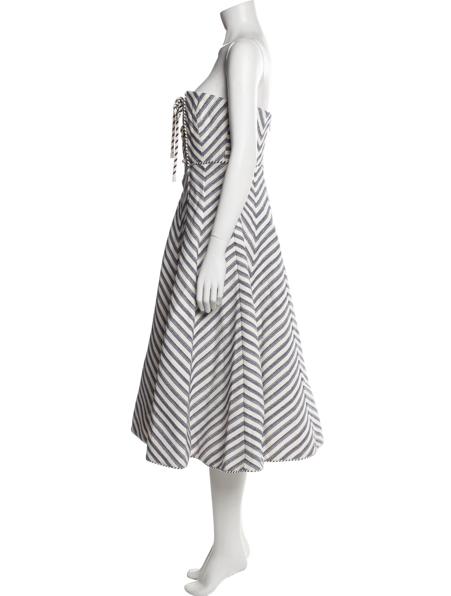 Zimmermann Striped Knee-Length Dress w/ Tags