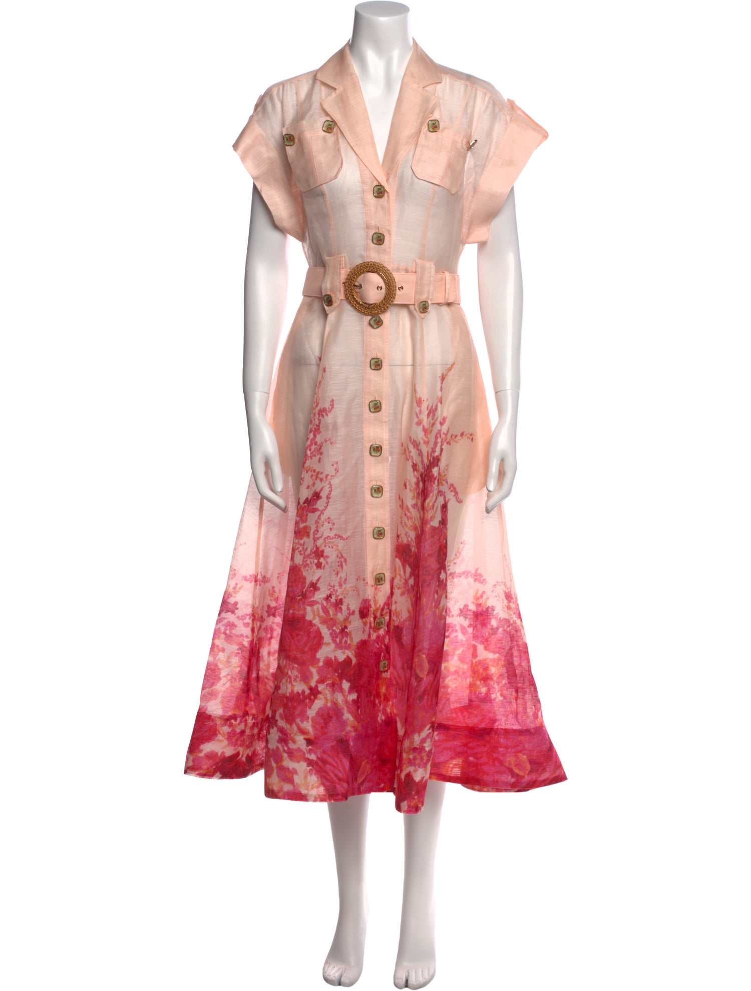 Zimmermann Linen Midi Length Dress