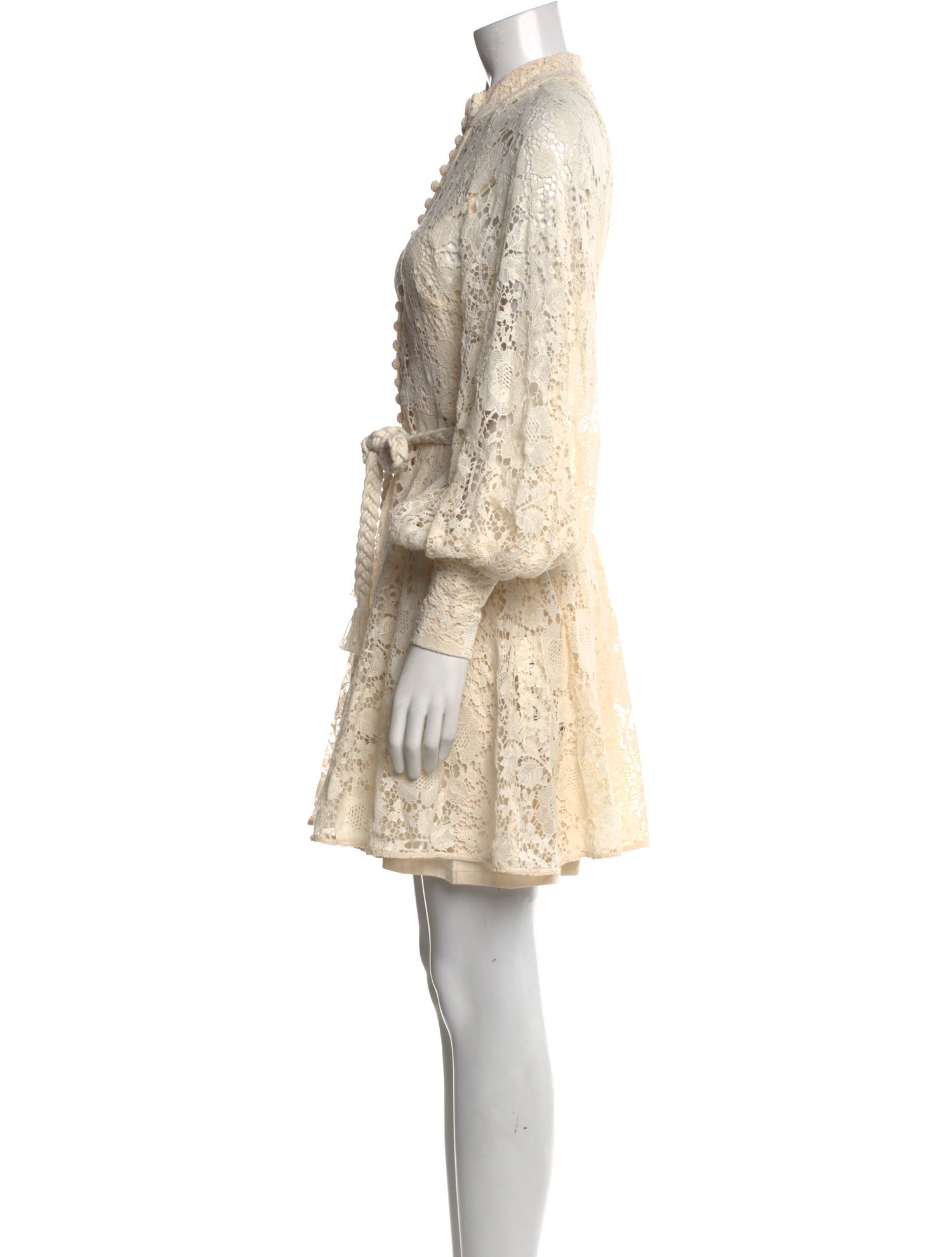 Zimmermann Lace Pattern Mini Dress