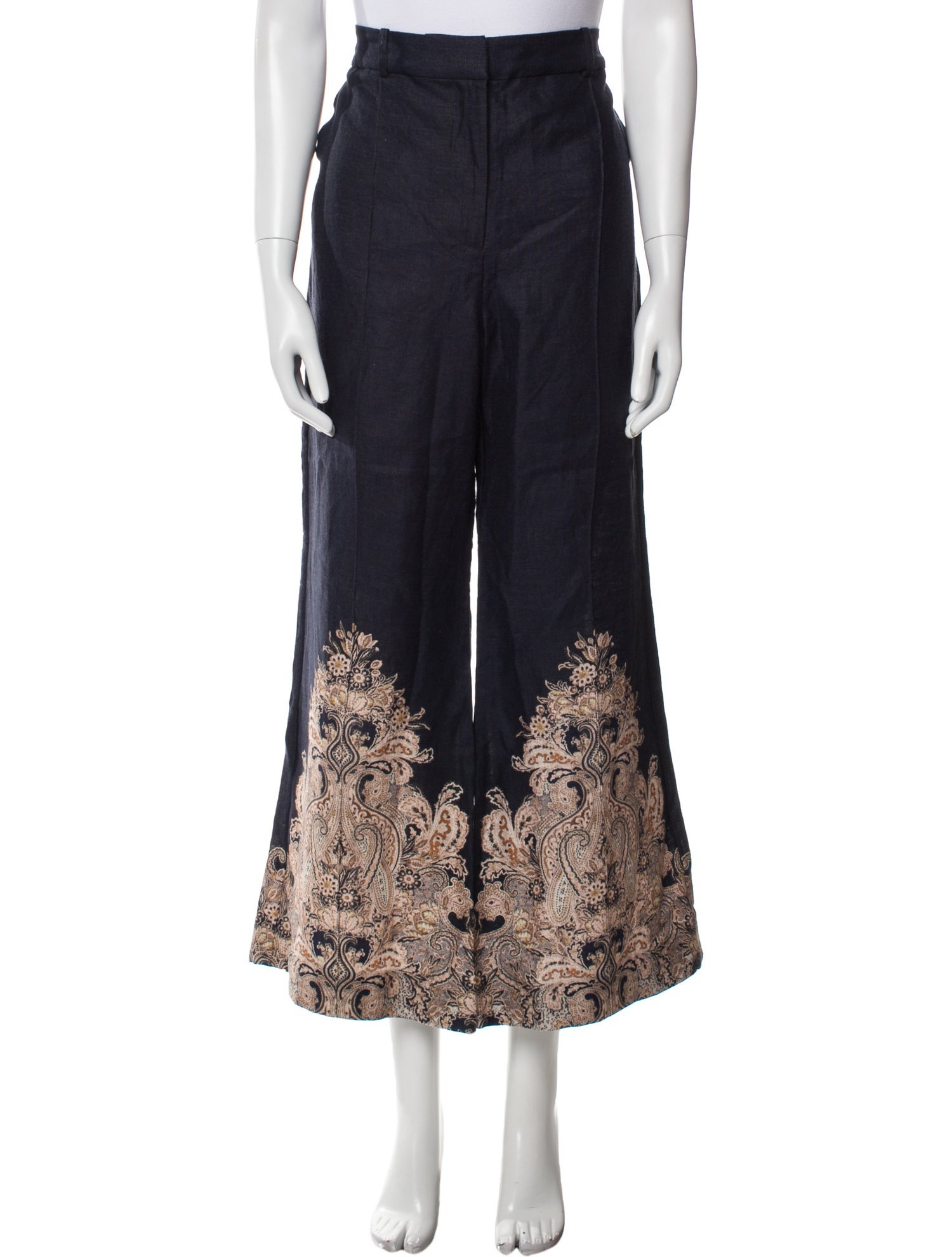 Zimmermann Paisley Print Wide Leg Pants w/ Tags