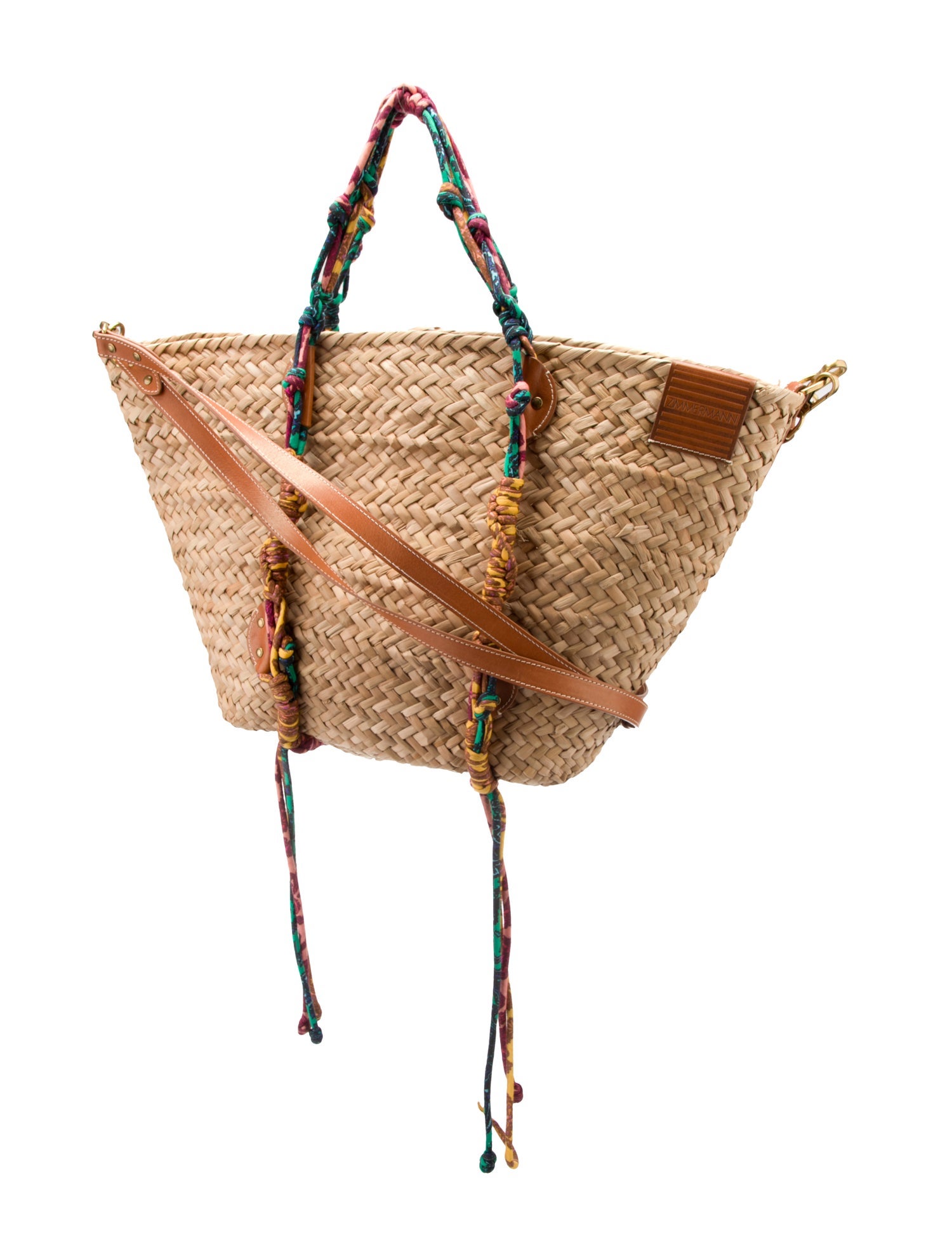 Zimmermann Straw Bucket Bag