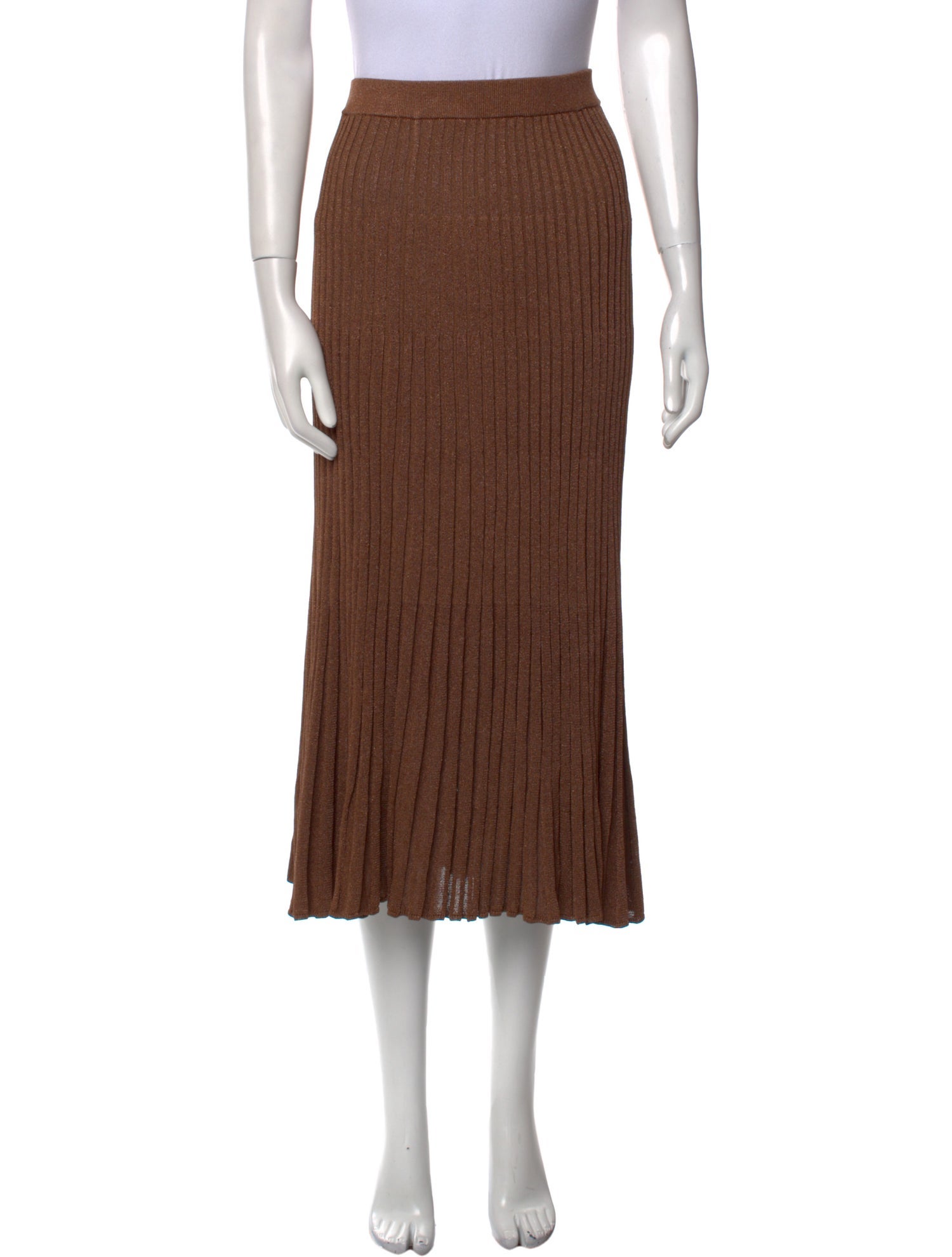 Zimmermann Pleated Accents Midi Length Skirt