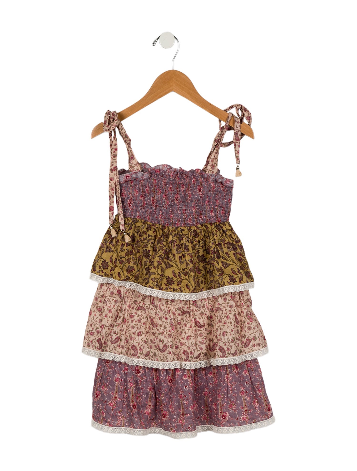 Zimmermann Girls' Sleeveless Floral Dress