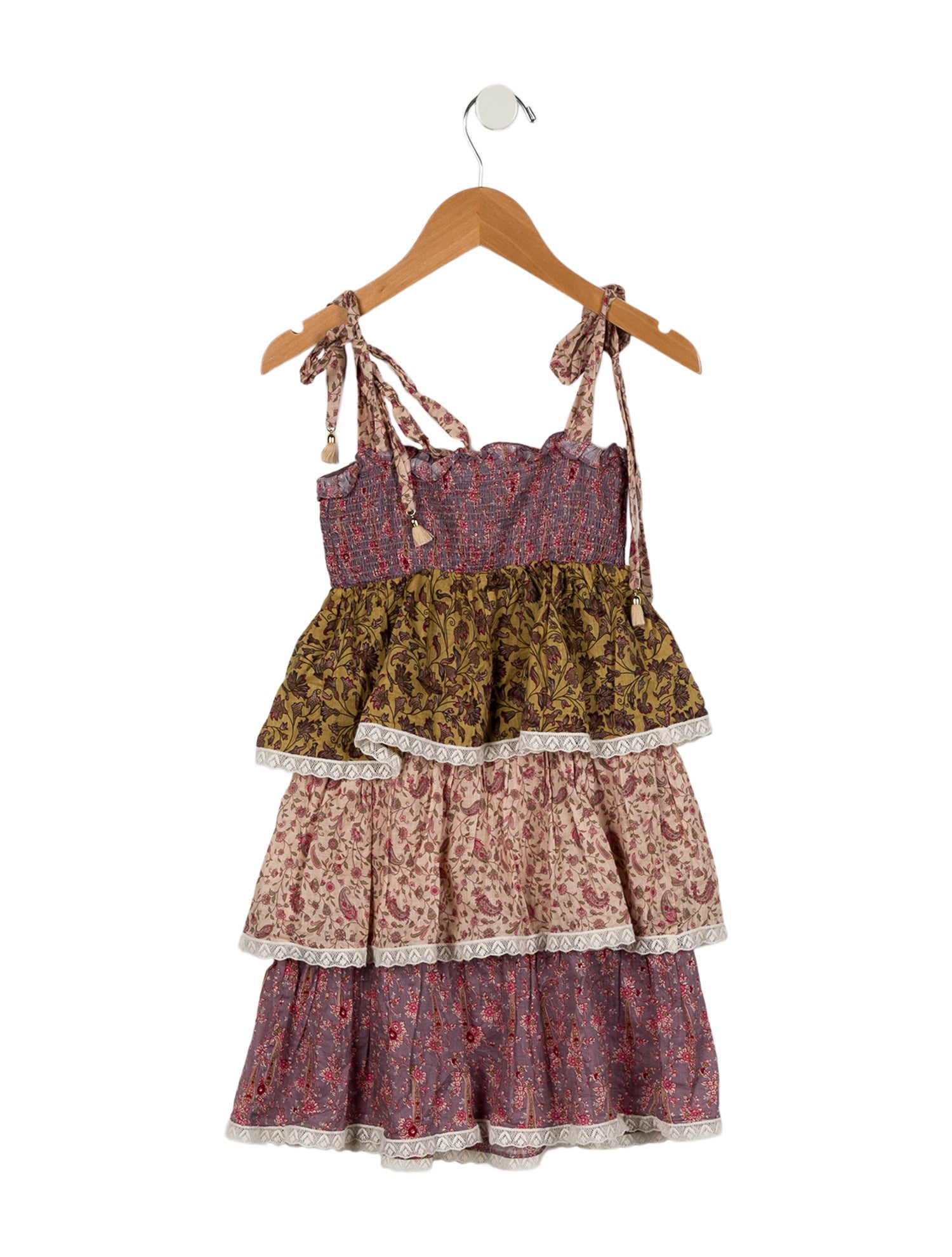 Zimmermann Girls' Sleeveless Floral Dress
