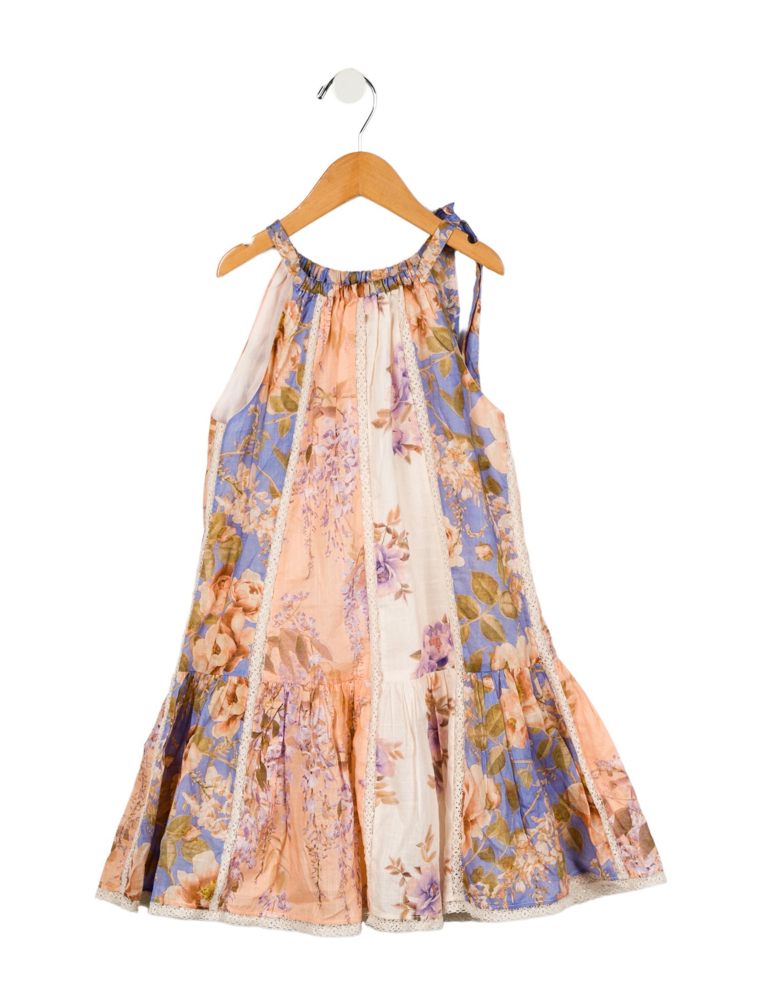 Zimmermann Girls' Sleeveless Floral Print Dress