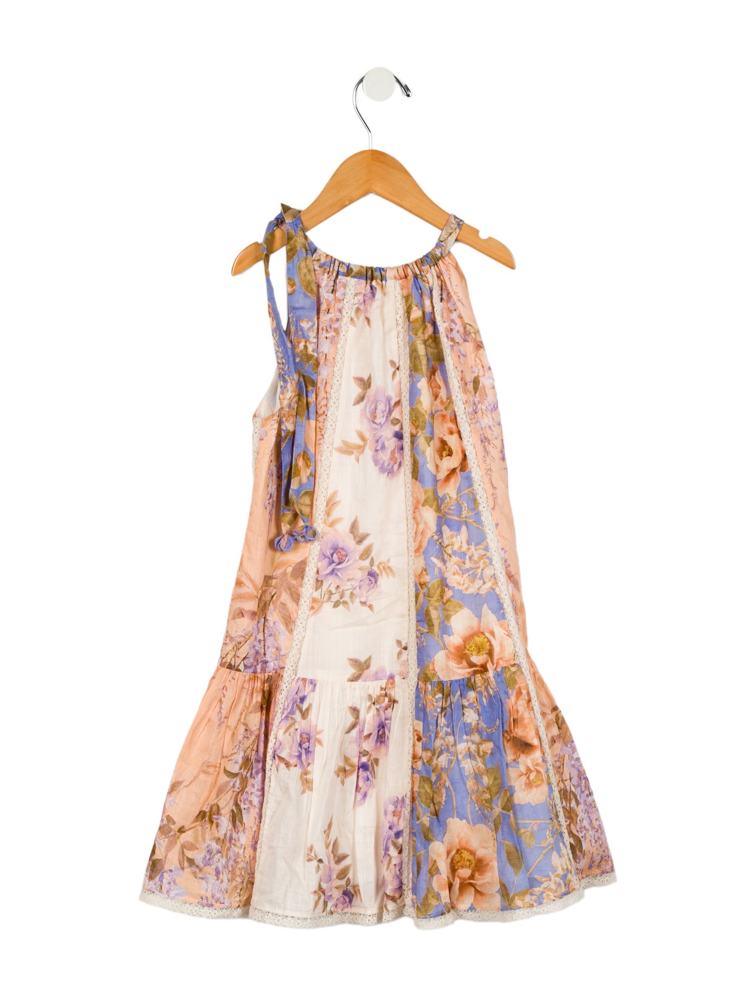 Zimmermann Girls' Sleeveless Floral Print Dress