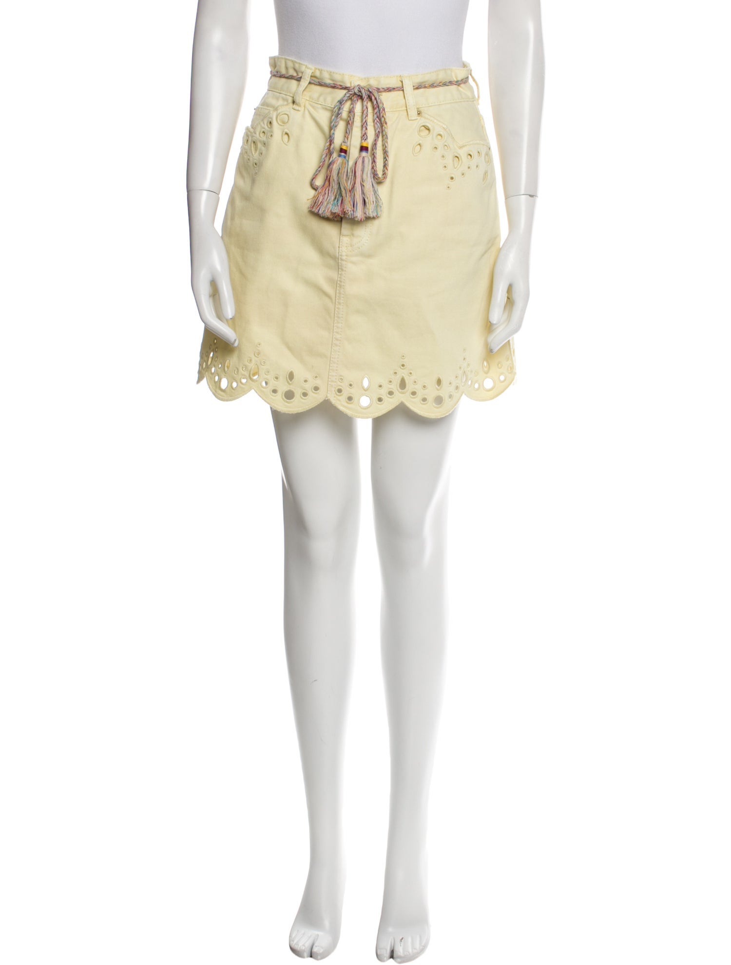 Zimmermann Embroidered Accent Mini Skirt