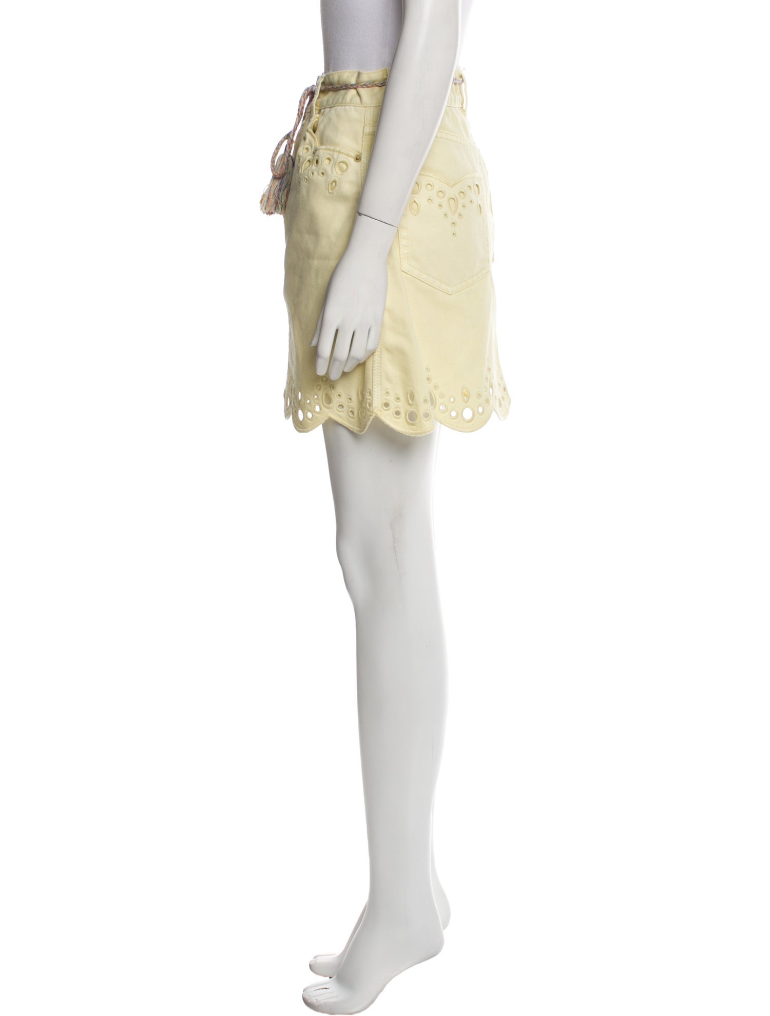 Zimmermann Embroidered Accent Mini Skirt