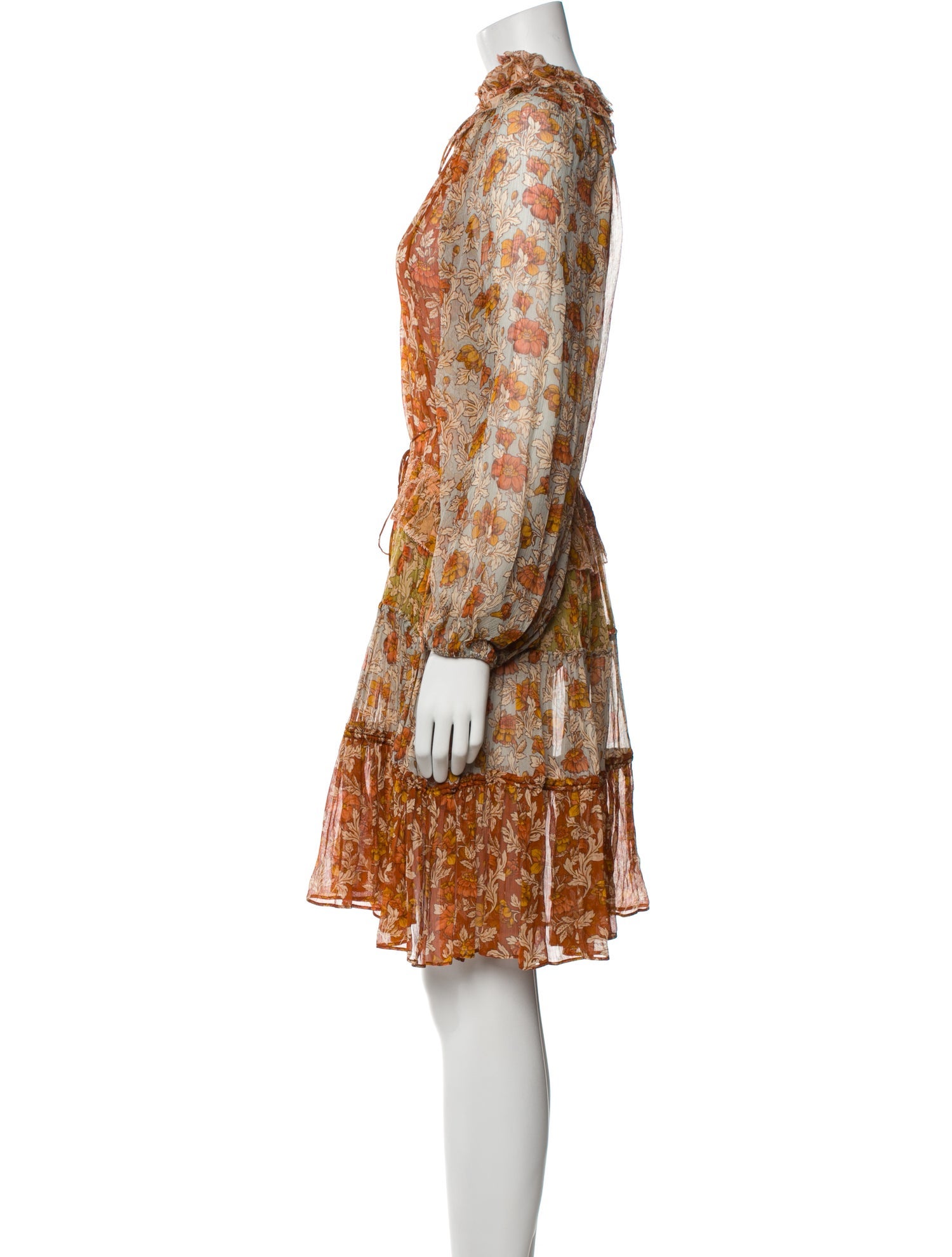 Zimmermann Floral Print Knee-Length Dress