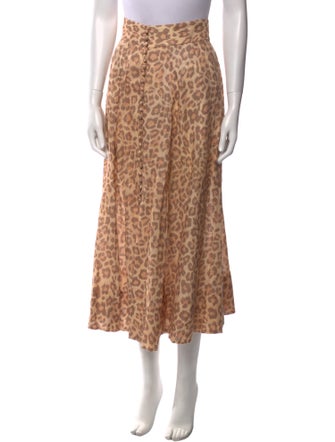 Zimmermann Linen Midi Length Skirt