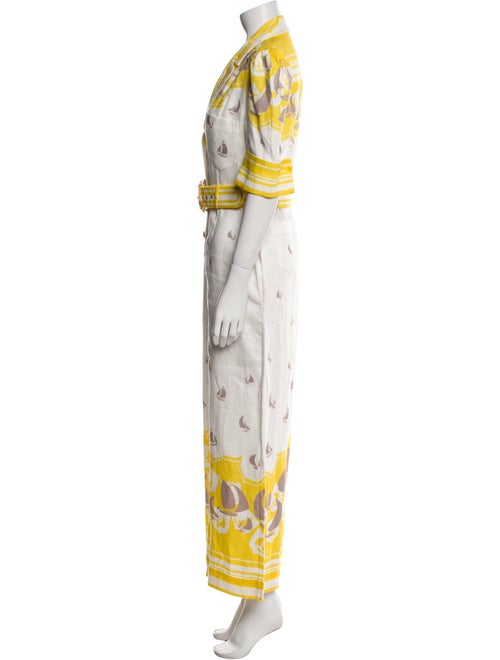 Zimmermann Linen Printed Jumpsuit